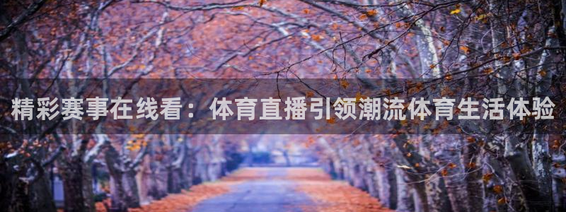 精彩赛事在线看：体育直播引领潮流体育生活体验