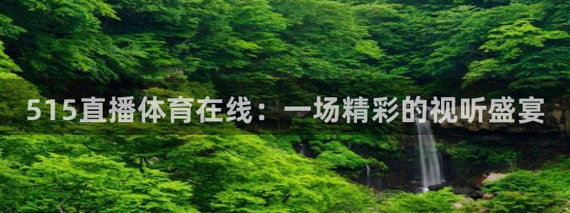 515直播体育在线：一场精彩的视听盛宴